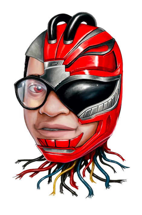 ZeroTheBummyHero headshot only logo design